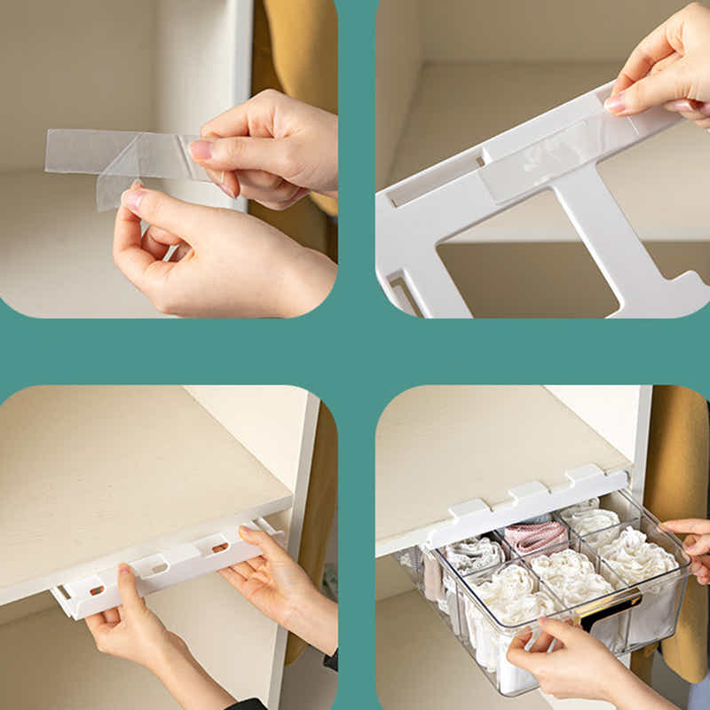 DS BS Under Shelf Drawer Pull Out Organiser-15 Grids