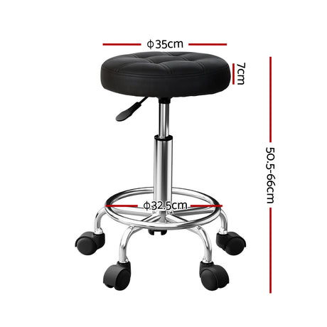 DS NA Artiss Salon Stool Round Swivel Chairs