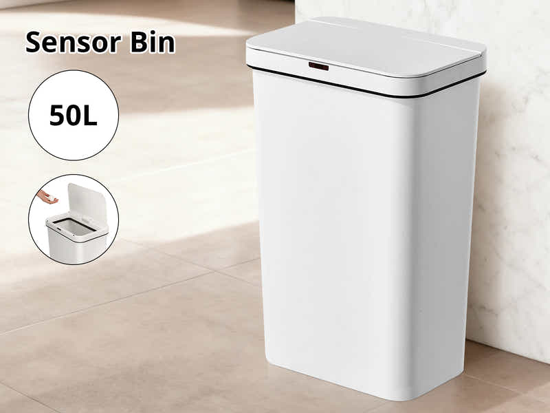 Sensor Bin Plastic Sensor Bin White 50L