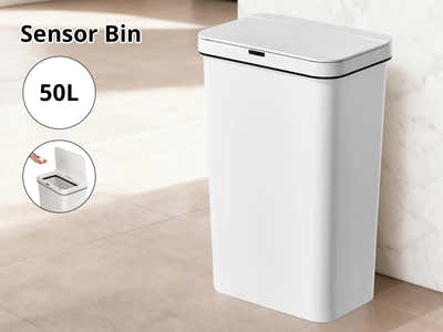 Sensor Bin Plastic Sensor Bin White 50L