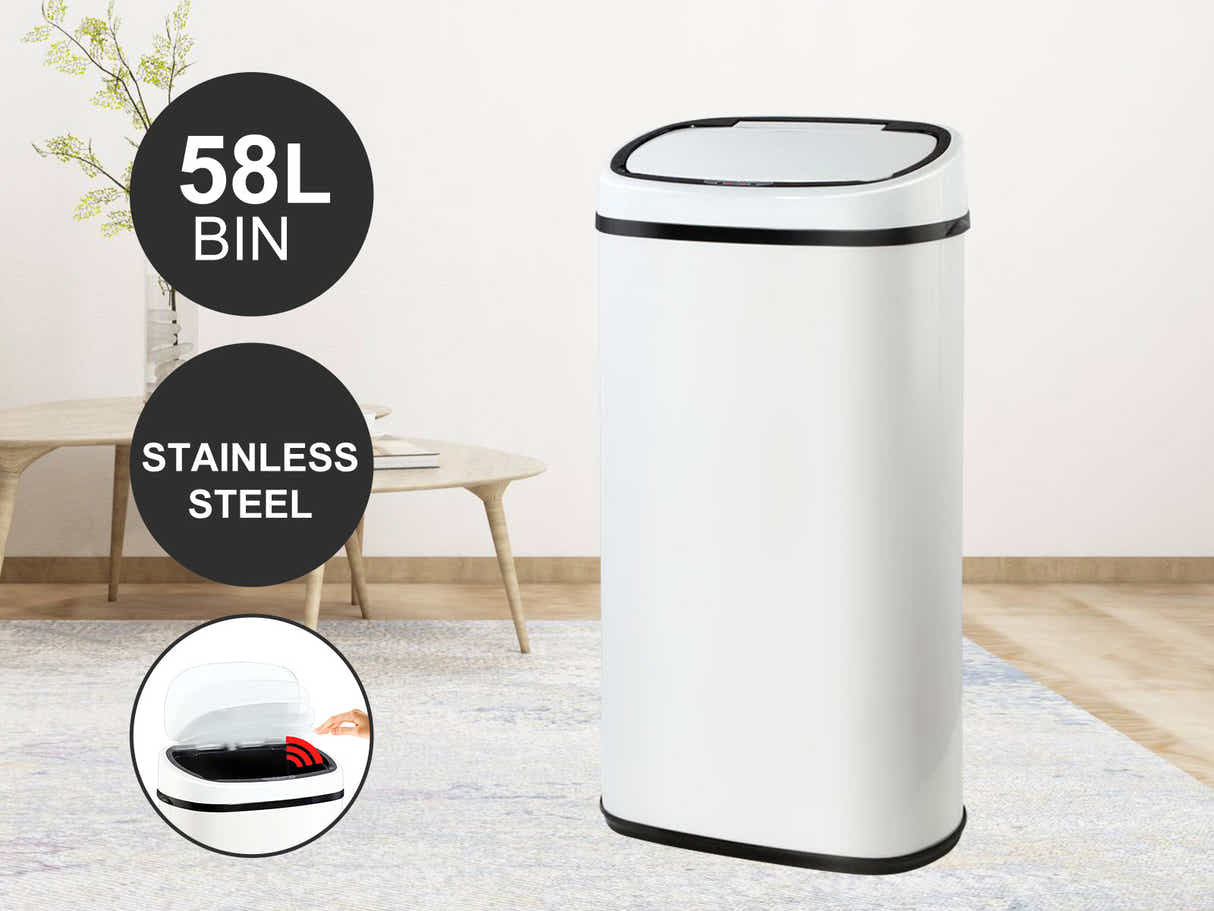 DS 58L Square Sensor Bin White
