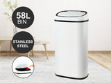 DS 58L Square Sensor Bin White