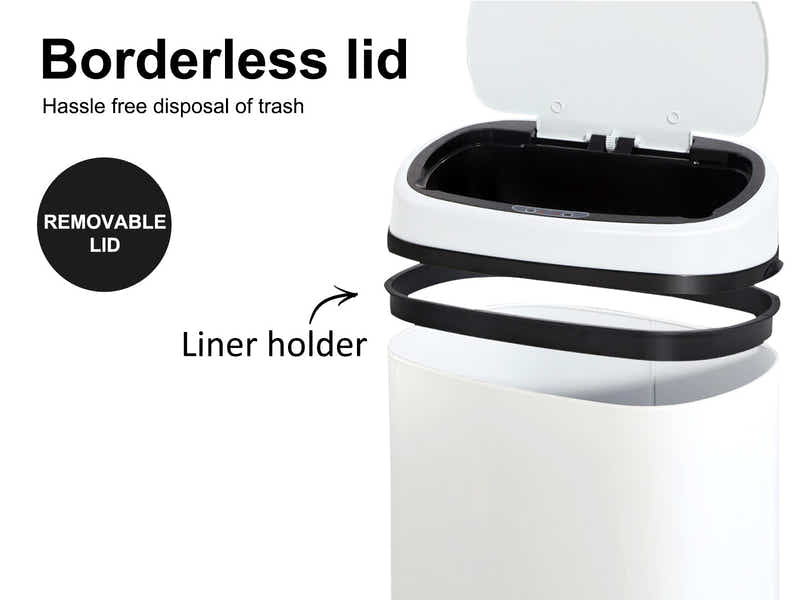 DS 58L Square Sensor Bin White