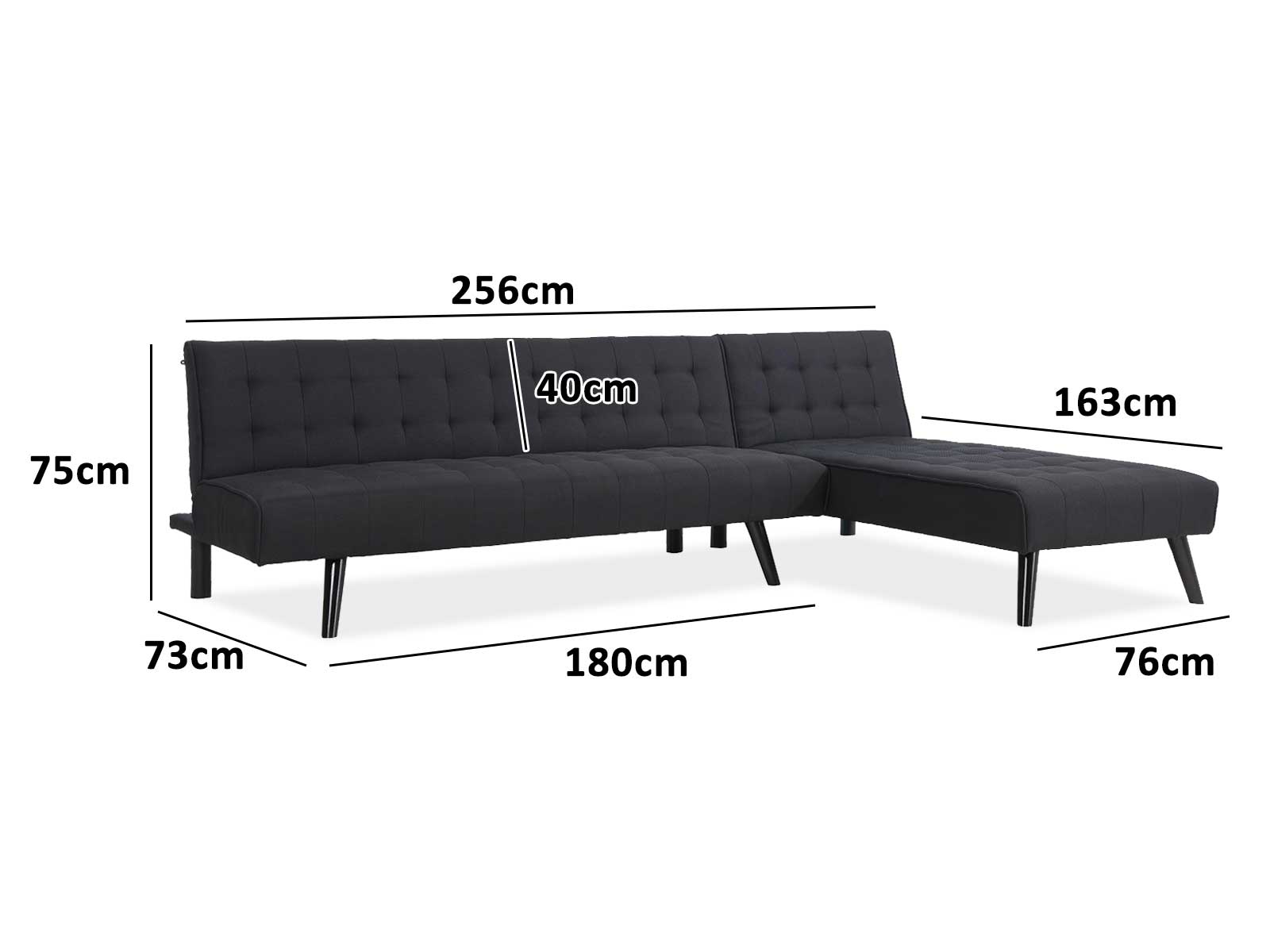 DS Boston Sofa Bed Chaise