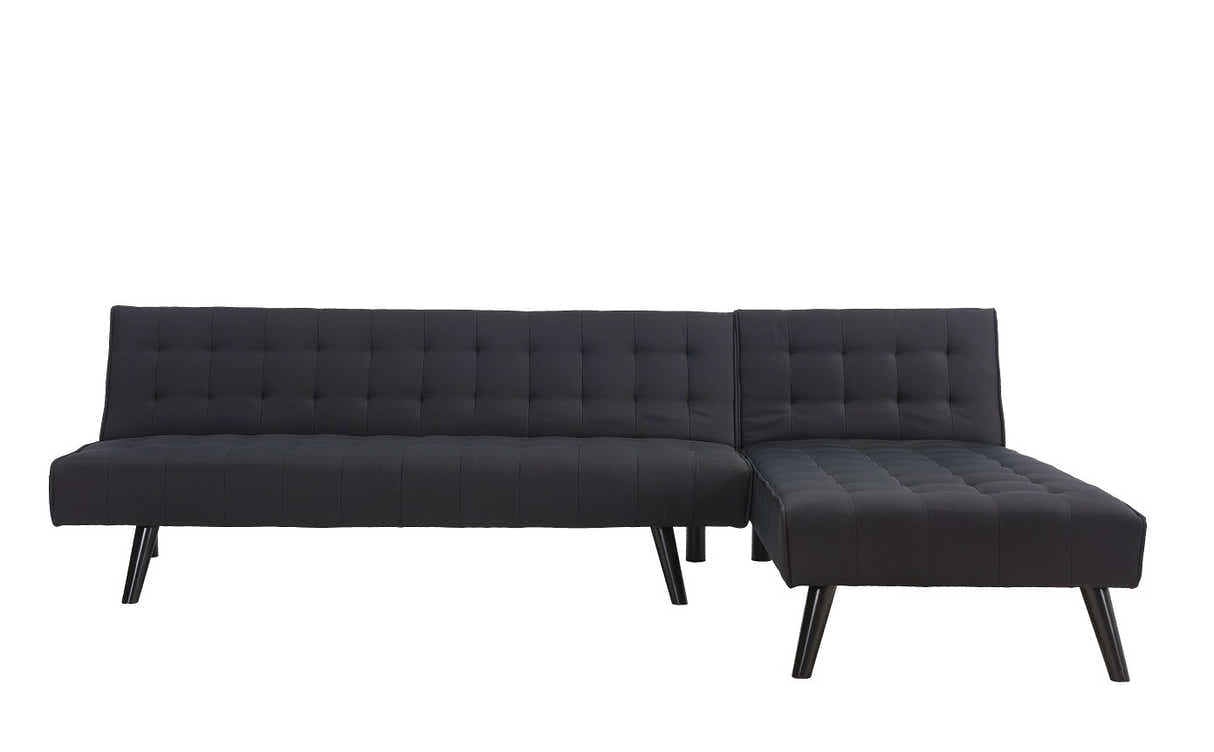 Boston Sofa Bed Chaise - Black