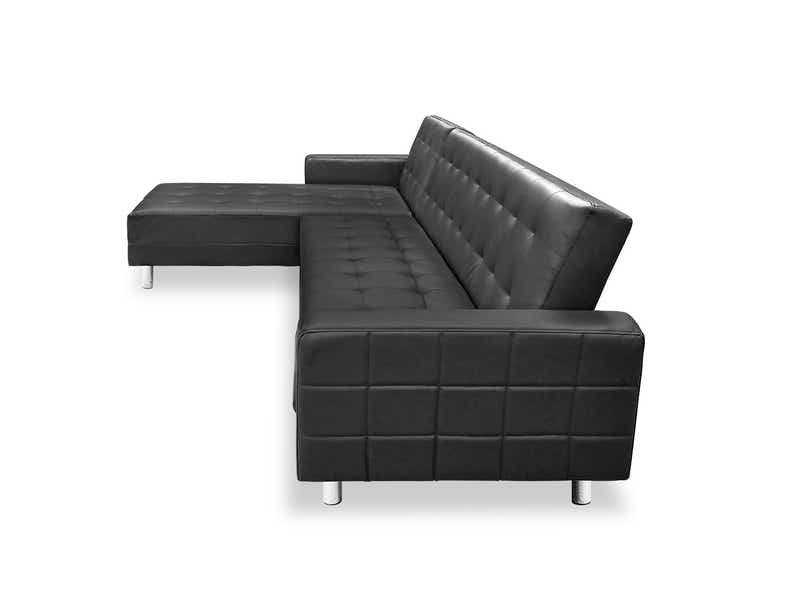 Klika PU Leather Sofa Bed - Black