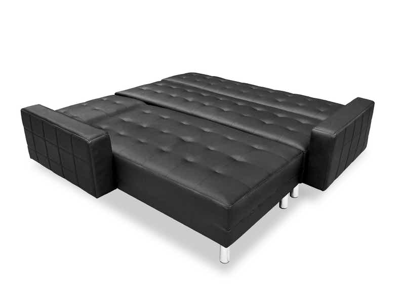 Klika PU Leather Sofa Bed - Black