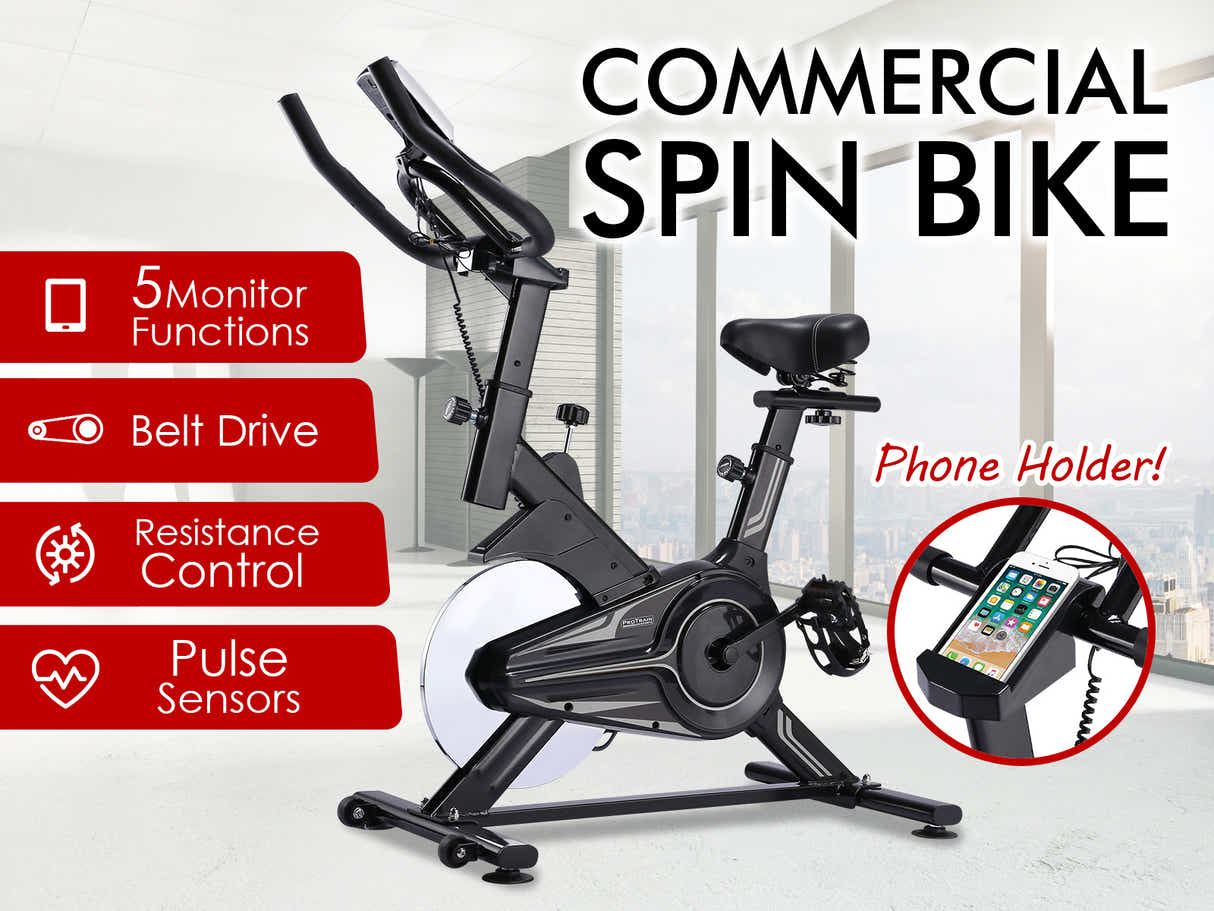 11kg Flywheel Exercise Spin Bike – Grey