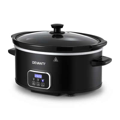 DS NA Devanti 5.6L Slow Cooker Electric Multi Cooker with 3 Heat Settings