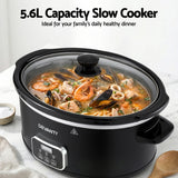DS NA Devanti 5.6L Slow Cooker Electric Multi Cooker with 3 Heat Settings