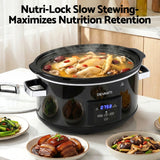 DS NA Devanti 8L Slow Cooker Electric Multi Cooker with 3 Heat Settings and Keep