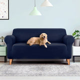 DS NA Artiss Sofa Cover Elastic Stretchable Couch Covers Navy 3 Seater