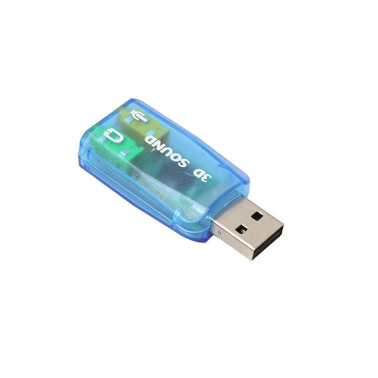 DS PB 5.1 USB to 3.5mm mic headphone Jack Stereo Headset 3D PC Sound Audio