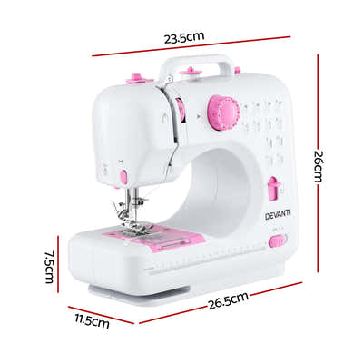 DS NA Devanti 12 Stitches Mini Sewing Machine for Beginners Portable