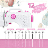 DS NA Devanti 12 Stitches Mini Sewing Machine for Beginners Portable
