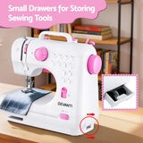 DS NA Devanti 12 Stitches Mini Sewing Machine for Beginners Portable