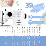 DS NA Devanti 39 Stitches Mini Sewing Machine Portable Sewing Machine Kit