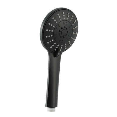 DS NA Handheld Shower Head 4.5" High Pressure 5 Modes Poweful Round Black