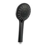 DS NA Handheld Shower Head 4.5" High Pressure 5 Modes Poweful Round Black