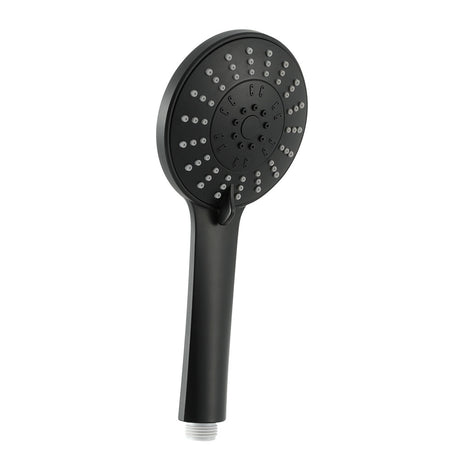 DS NA Handheld Shower Head 4.5" High Pressure 5 Modes Poweful Round Black
