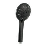 DS NA Handheld Shower Head 4.5" High Pressure 5 Modes Poweful Round Black