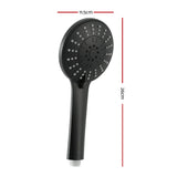 DS NA Handheld Shower Head 4.5" High Pressure 5 Modes Poweful Round Black