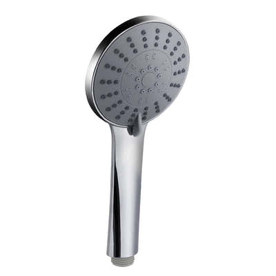 DS NA Handheld Shower Head 4.5" High Pressure 5 Modes Poweful Round Chrome