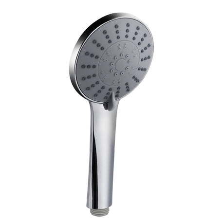 DS NA Handheld Shower Head 4.5" High Pressure 5 Modes Poweful Round Chrome