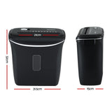 DS NA Devanti 12L Cross-Cut Shredder 8-Sheet Paper Home Office Credit Card