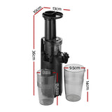 DS NA Devanti Slow Juicer Cold Press Fruit Juice Extractor 130W Black