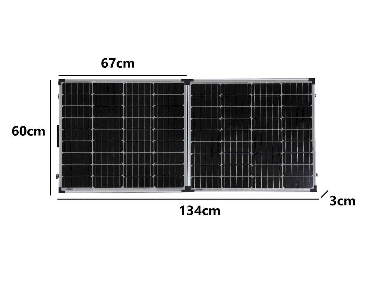 160W Folding Solar Panel Kit with Controller
