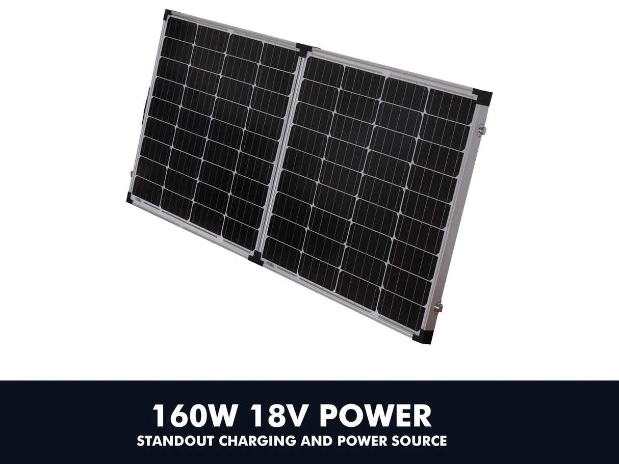 160W Folding Solar Panel Kit with Controller