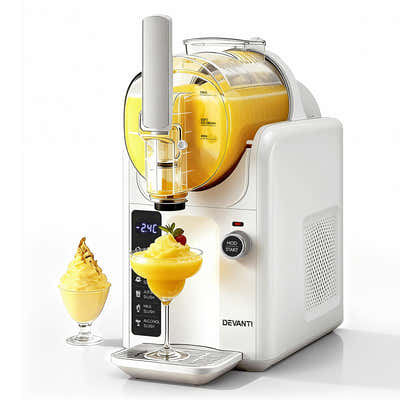 DS NA Devanti 5in1 Slushie Machine Ice Cream Maker 2L White