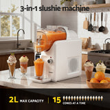 DS NA Devanti 5in1 Slushie Machine Ice Cream Maker 2L White