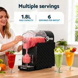 DS NA Devanti 1.8L Slushie Machine Maker Frozen Smoothies Milkshakes Black