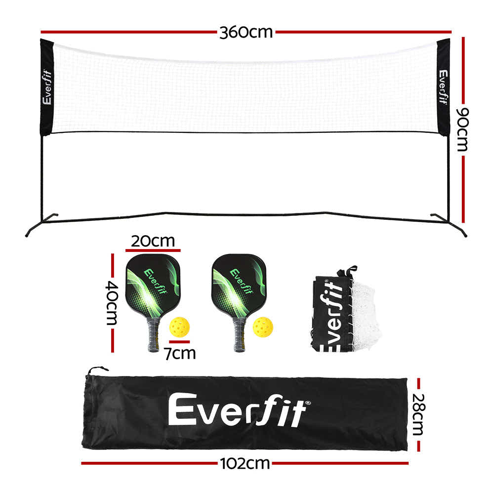 DS NA 3.6M Badminton Tennis Net Portable Volleyball Kit Adjustable Height