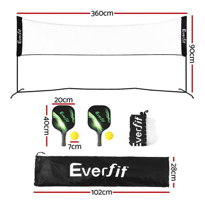 DS NA 3.6M Badminton Tennis Net Portable Volleyball Kit Adjustable Height