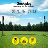 DS NA 3.6M Badminton Tennis Net Portable Volleyball Kit Adjustable Height