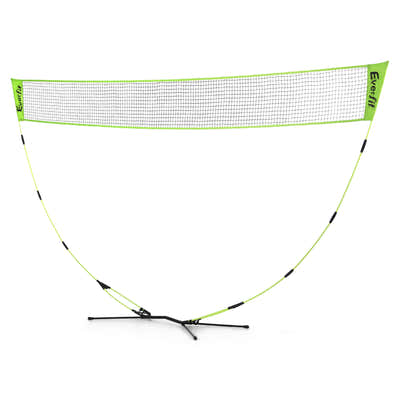 DS NA Everfit 3M Badminton Tennis Net Portable Volleyball Kit Yellow