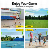 DS NA Everfit 3M Badminton Tennis Net Portable Volleyball Kit Yellow