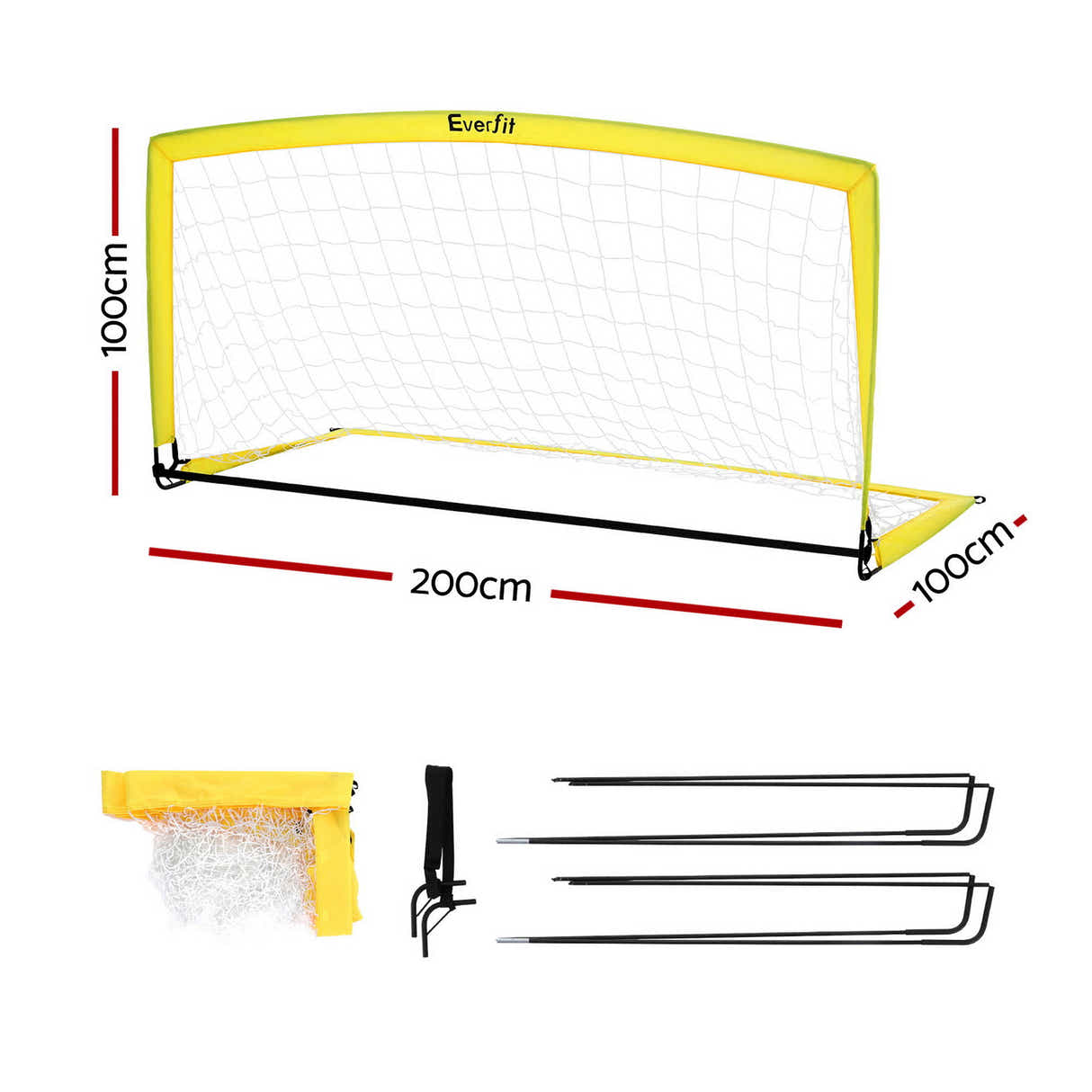 DS NA Everfit 2m Football Soccer Net Portable Goal Net Rebounder Sports Training