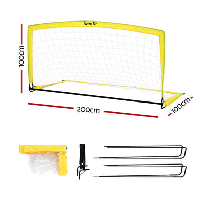 DS NA Everfit 2m Football Soccer Net Portable Goal Net Rebounder Sports Training