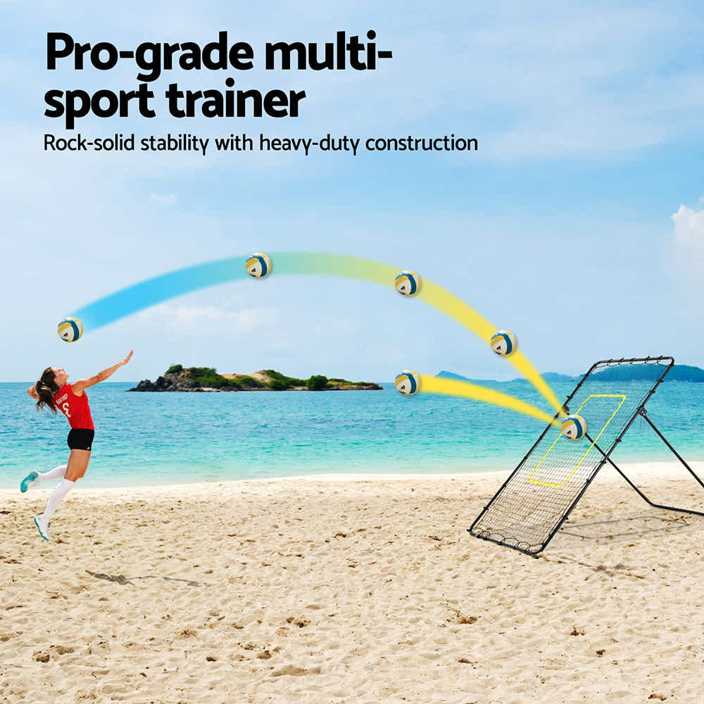 DS NA Everfit 7ft 2.1M Volleyball Net Football Goal with Frame Angle Adjustable