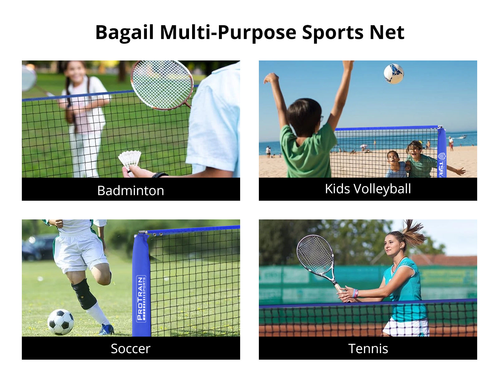Ball Game Net Adjustable 4m