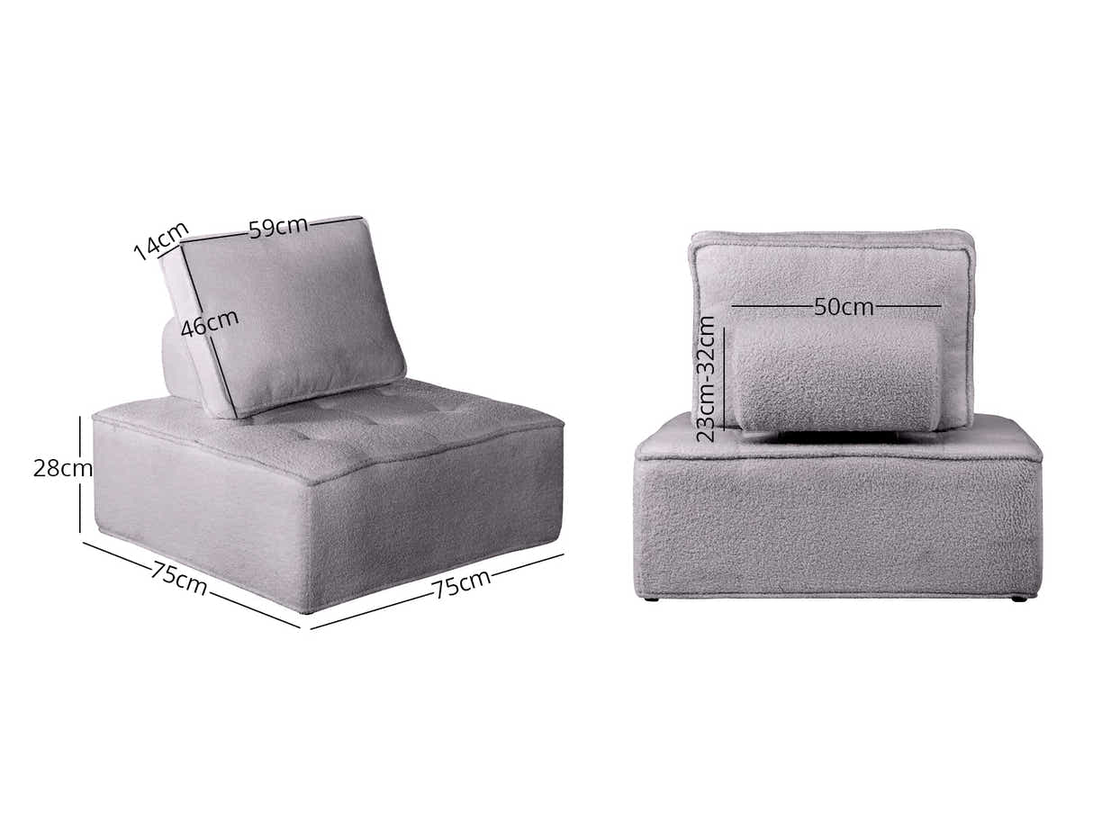 Brics Modular Sofa Grey