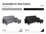 Northland Linen Sofa With Ottoman - Grey