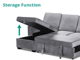 Enkel Pull Out Sofa Grey