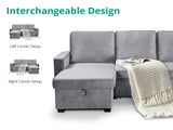 Enkel Pull Out Sofa Grey