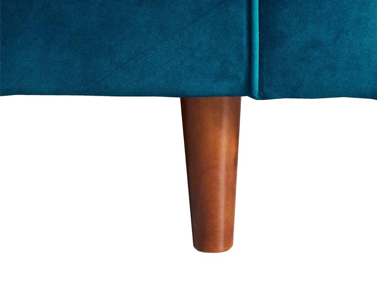 Gyllene 2-Seater Velvet Sofa - Blue