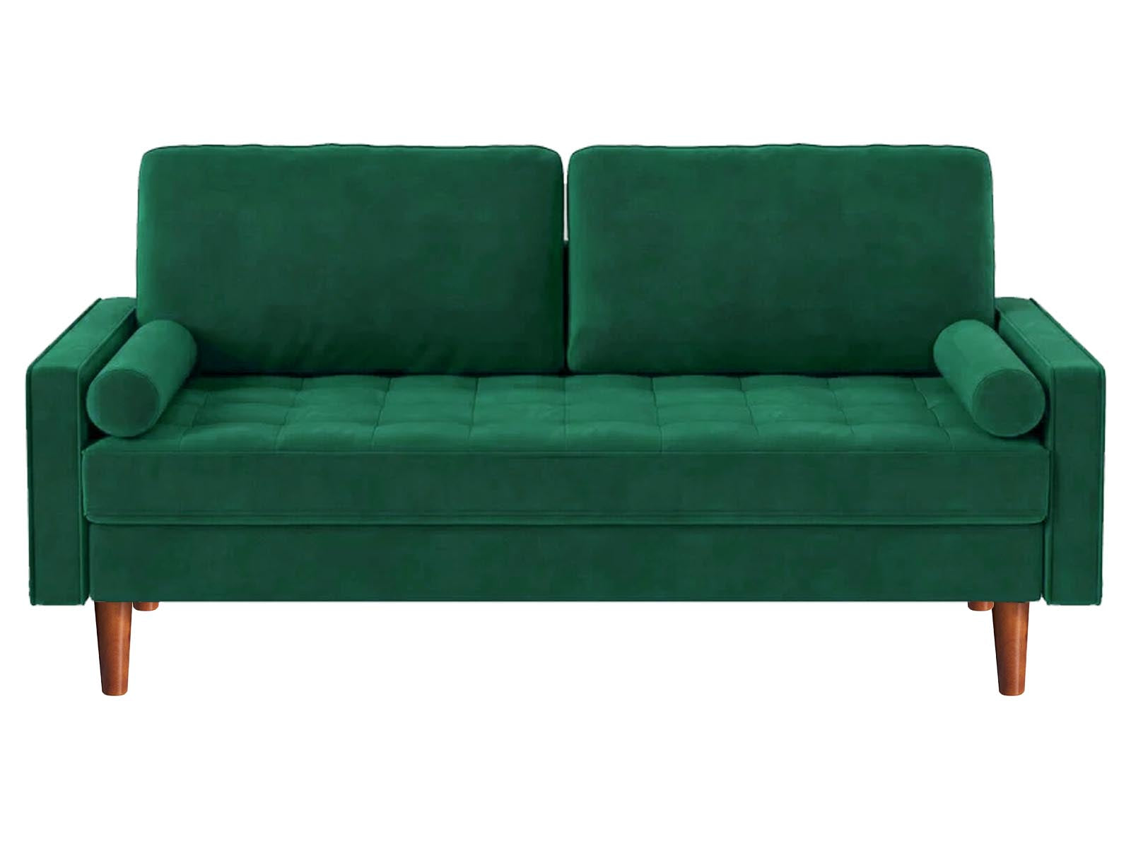 Gyllene 3-Seater Velvet Sofa - Green